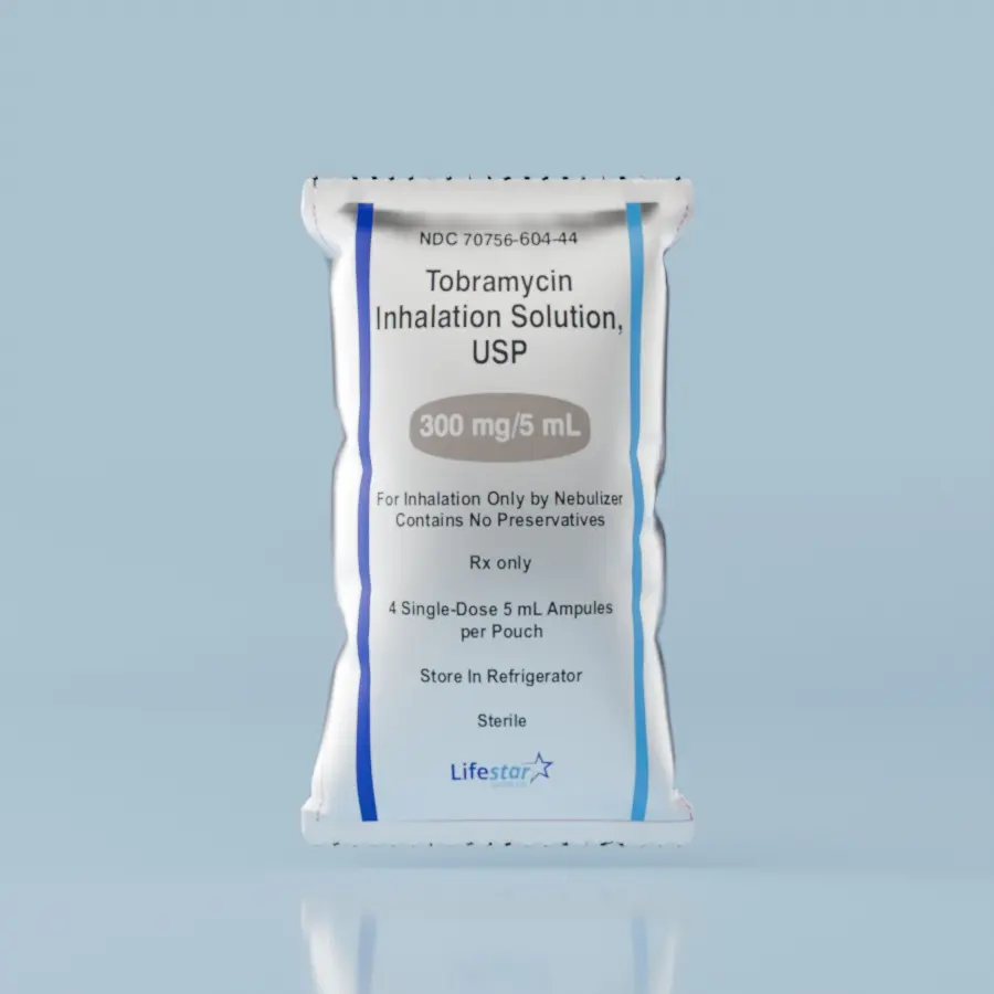 Tobramycin Inhalation Solution (5mL) - NDC 70756-604-56