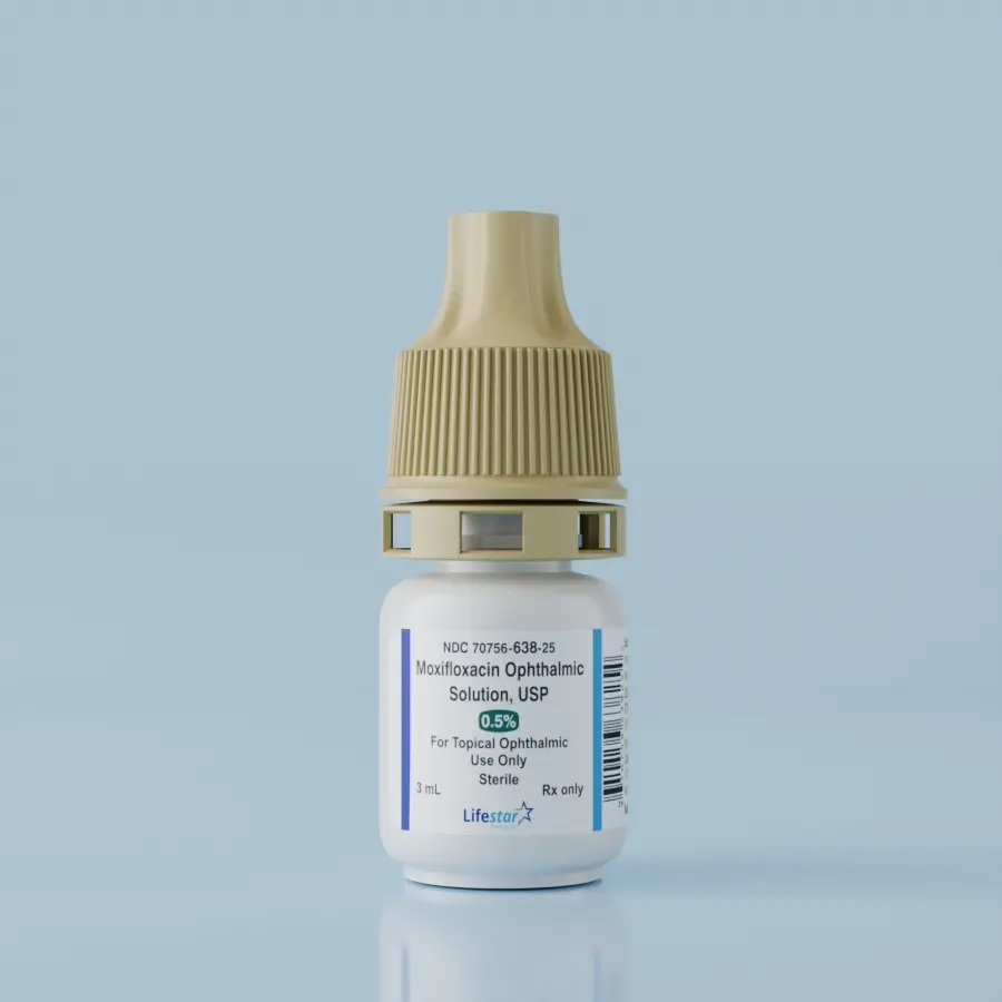 Moxifloxacin Hydrochloride Ophthalmic Solution - NDC 70756-638-25