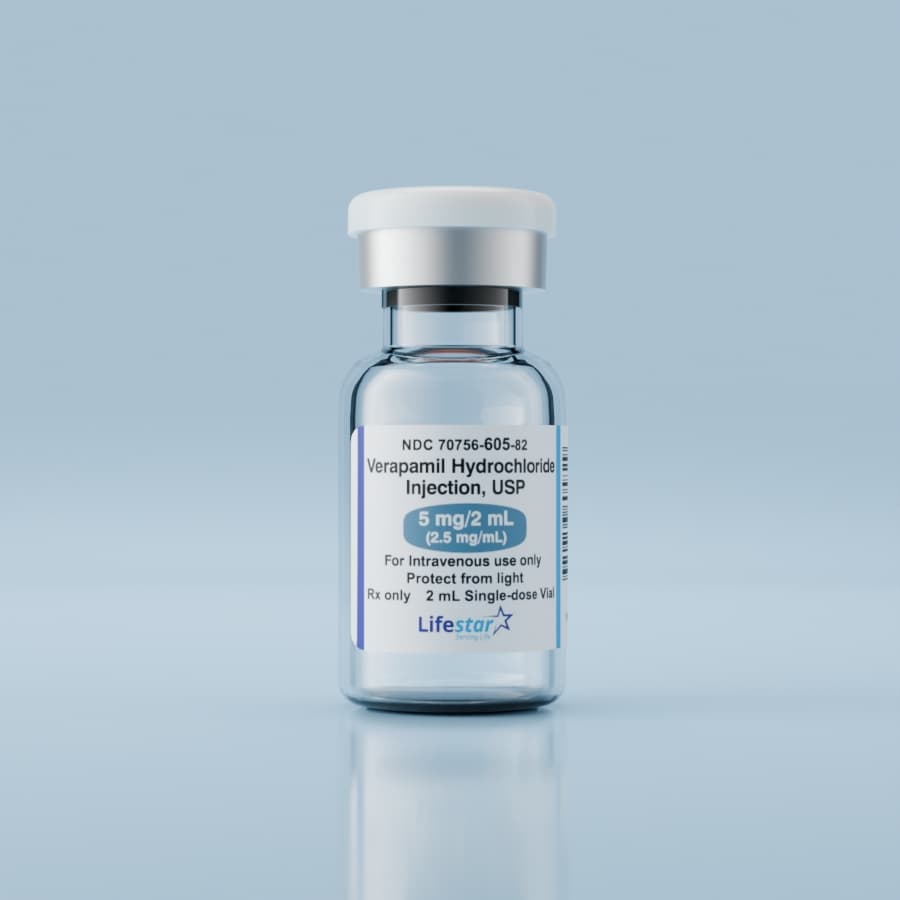 Verapamil Hydrochloride Injection - NDC 70756-605-05
