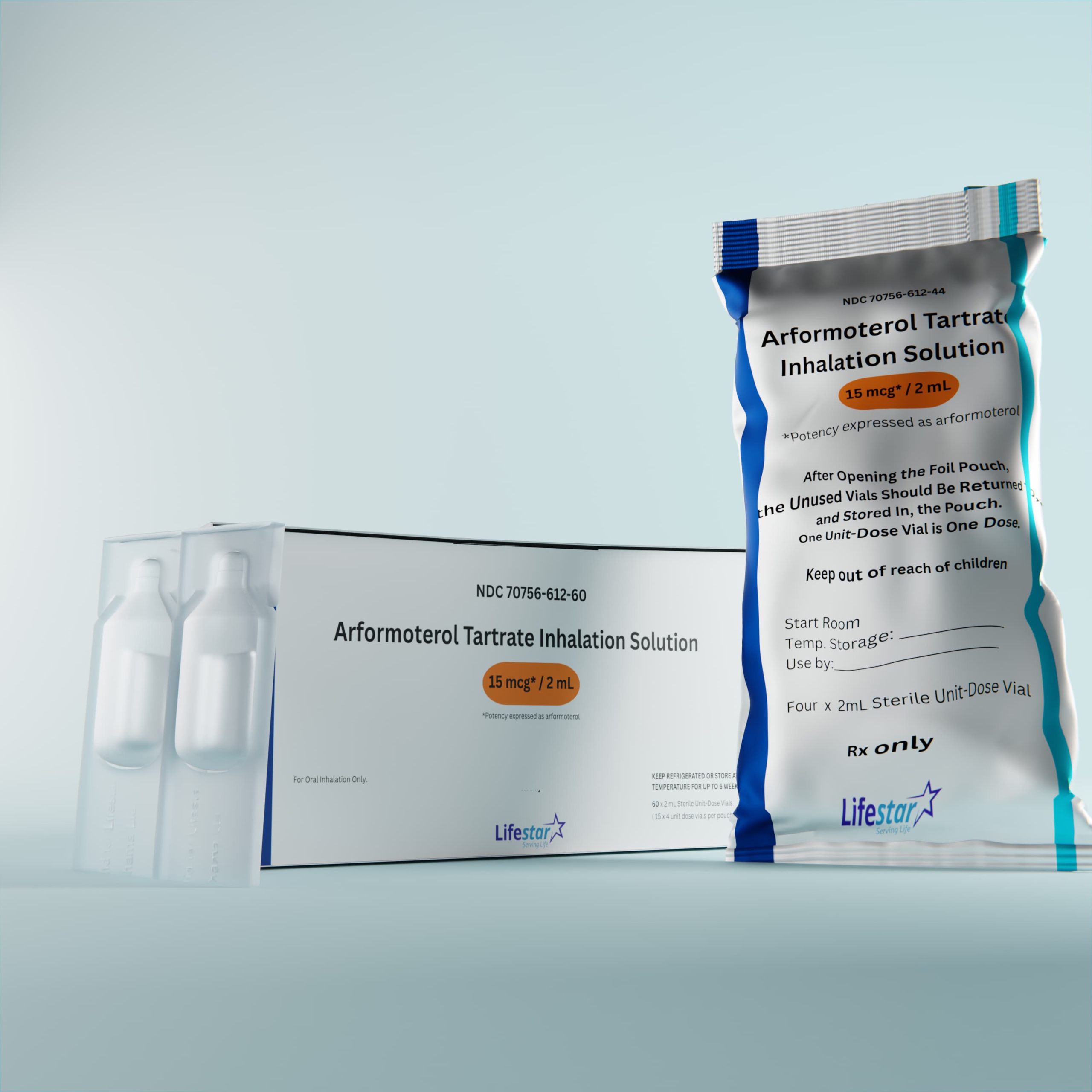 Arformoterol Tartrate Inhalation Solution - NDC 70756-612-60