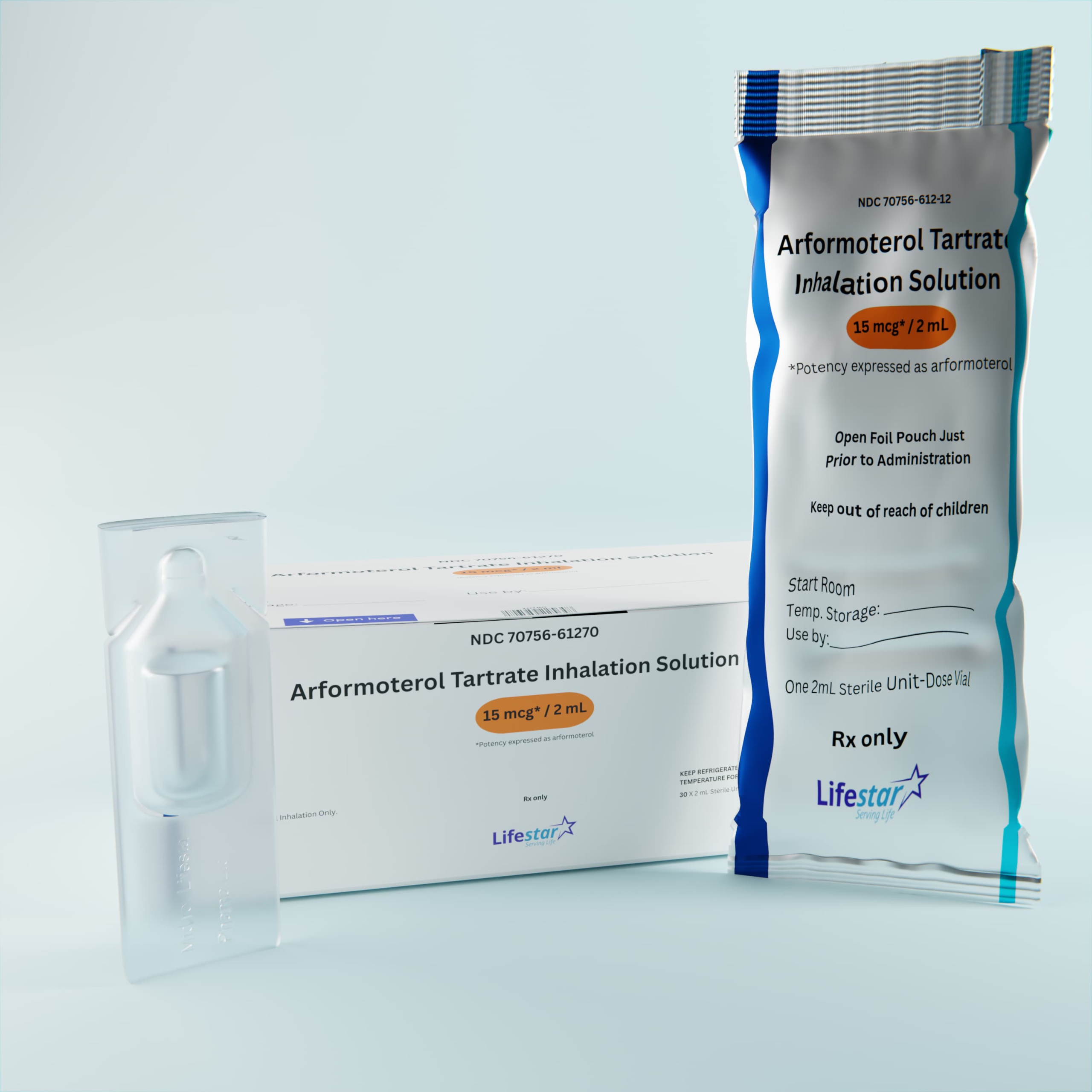 Arformoterol Tartrate Inhalation Solution - NDC 70756-612-70