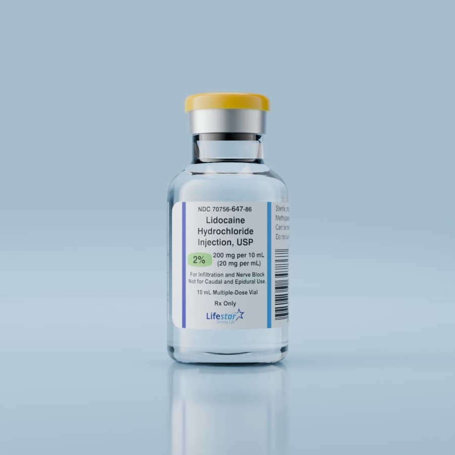 Lidocaine Hydrochloride Injection (With Preservative) - NDC 70756-647-25